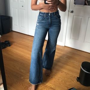 Boot cut/ wide leg jeans